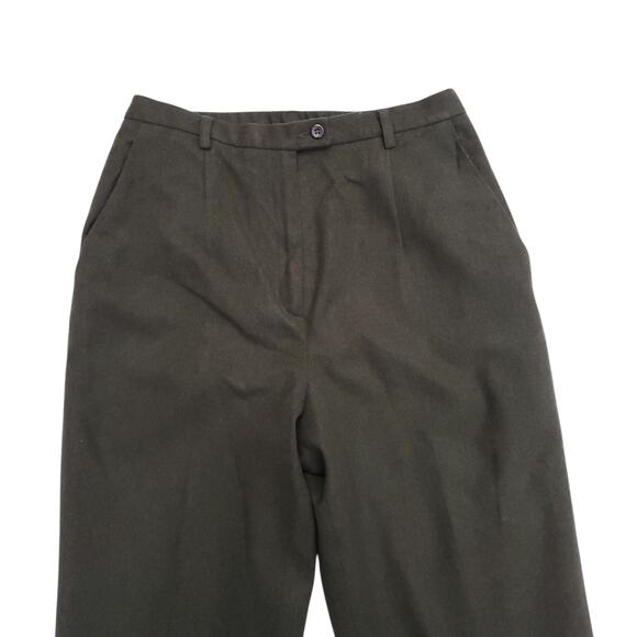 Pendelton Army Olive Green Wool Pants Lined Front Pleat Belt Loops Sz 10 - Picture 4 of 11